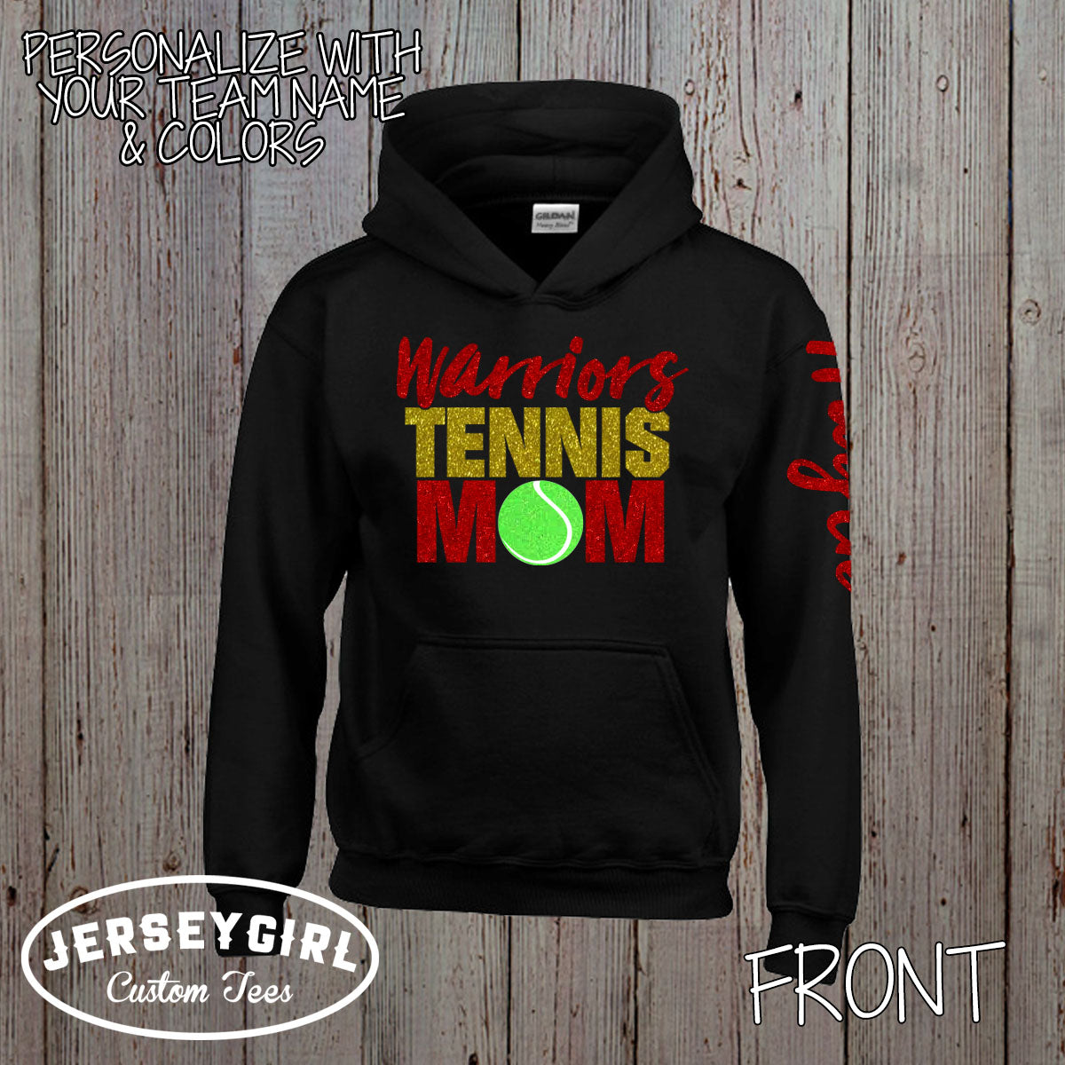 custom tennis mom sweatshirt
