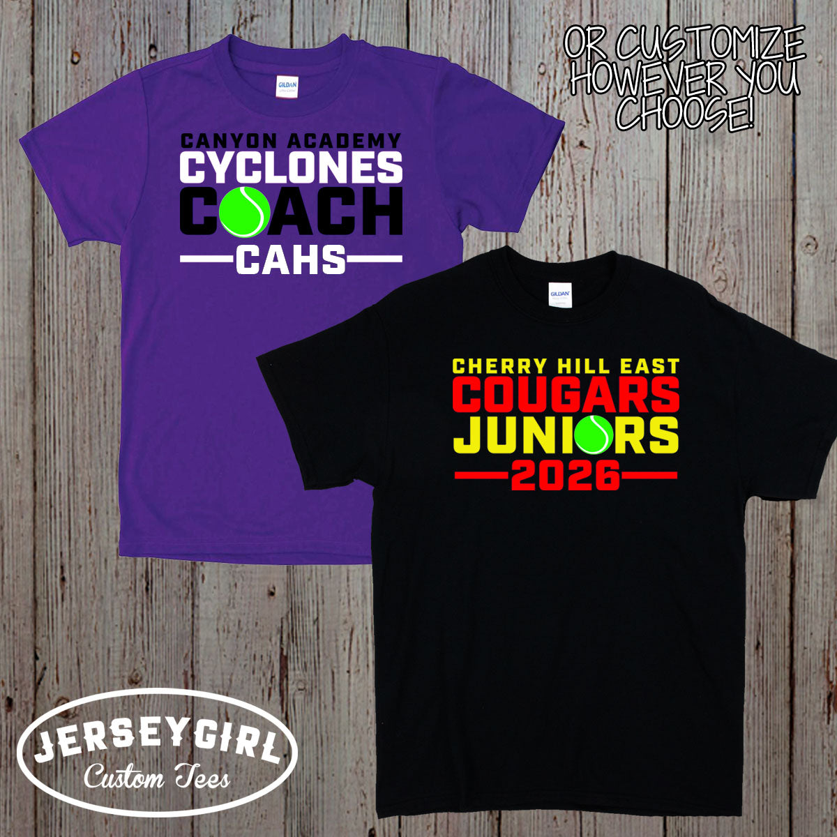 custom tennis seniors shirt