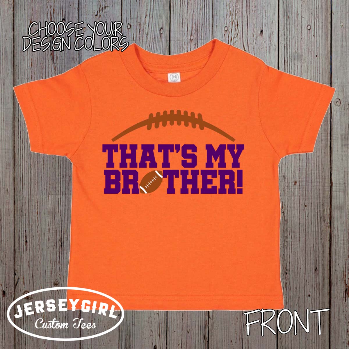 that's my brother football baby bodysuit