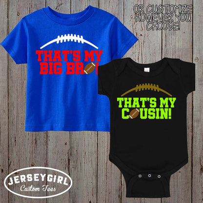 that's my brother football baby bodysuit