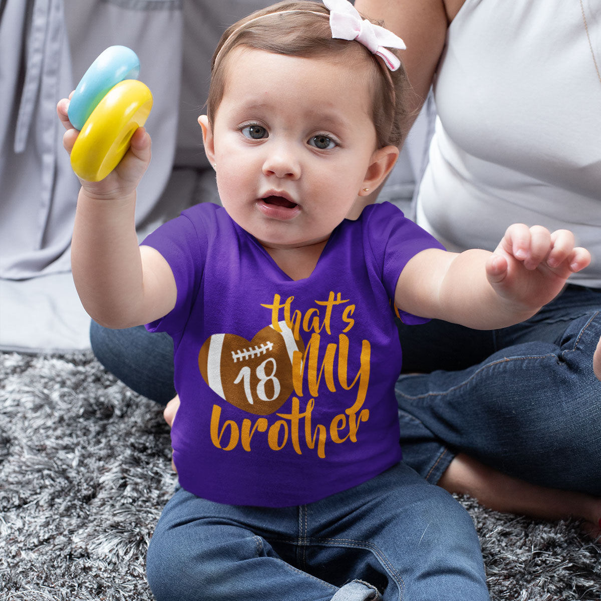 That's My Brother Football sister bodysuit / toddler Shirt