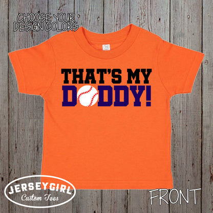 that's my daddy baseball coach's kid shirt