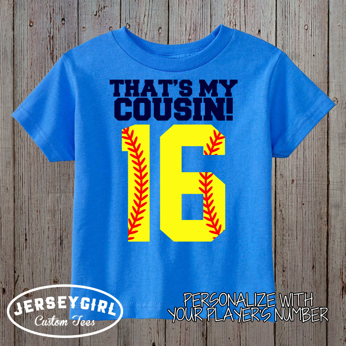 personalized That's My Softball bodysuit / toddler shirt
