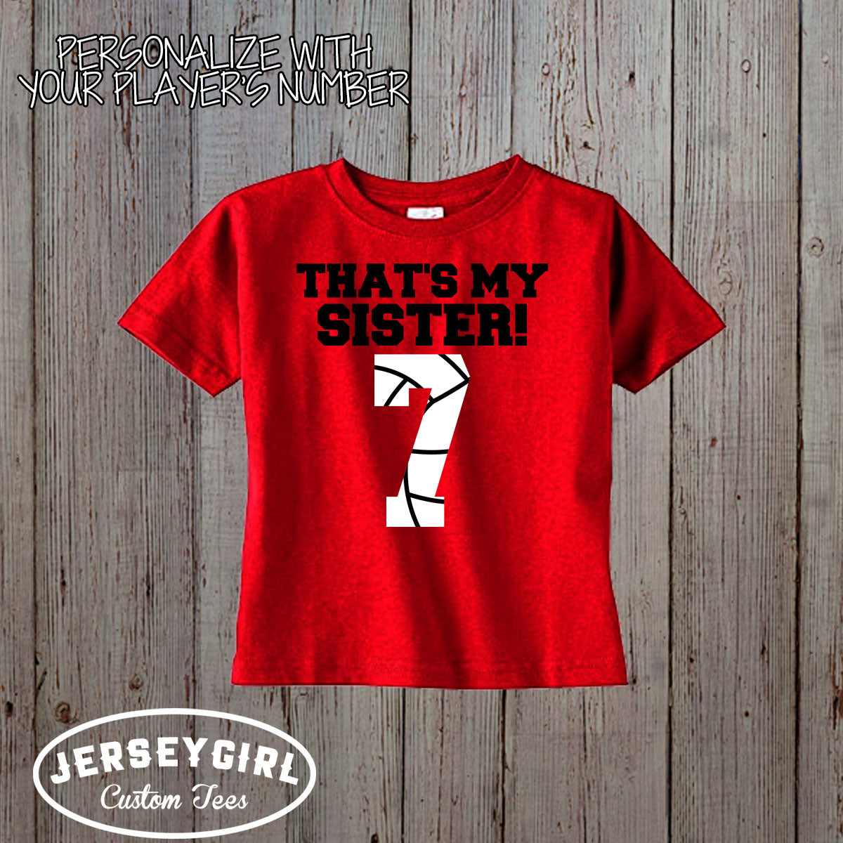 personalized That's My Sister volleyball shirt