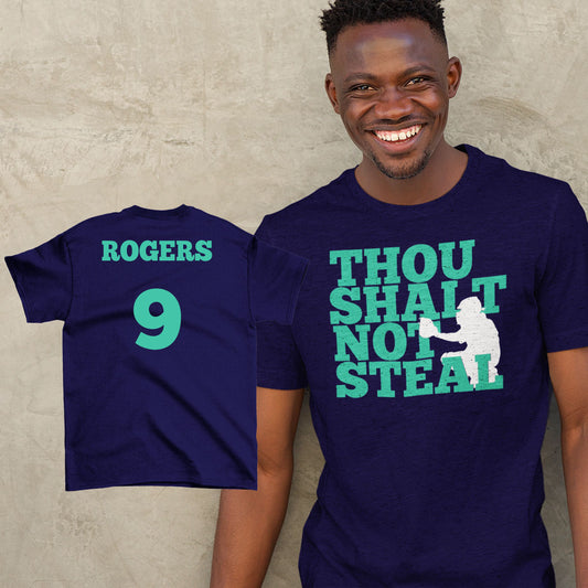 Thou Shalt Not Steal baseball catcher shirt