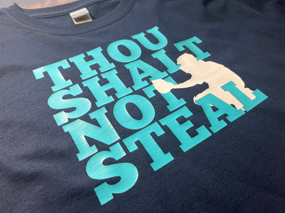 Thou Shalt Not Steal baseball catcher shirt