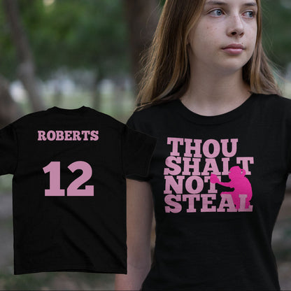 Thou Shalt Not Steal softball catcher shirt