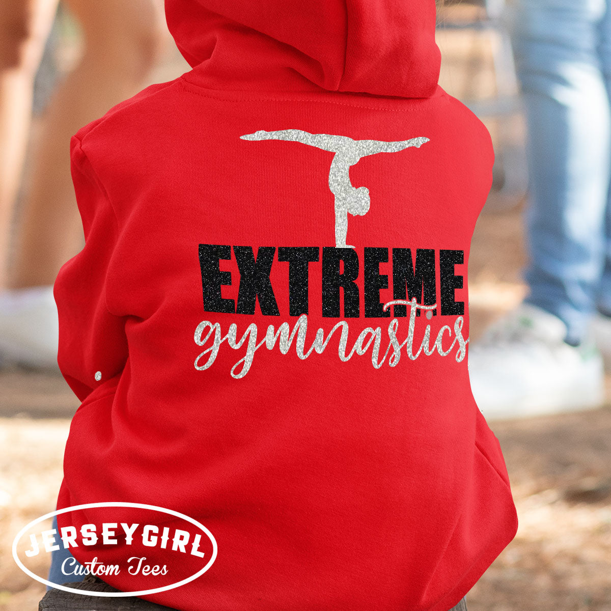 toddler gymnastics zip-up hoodie