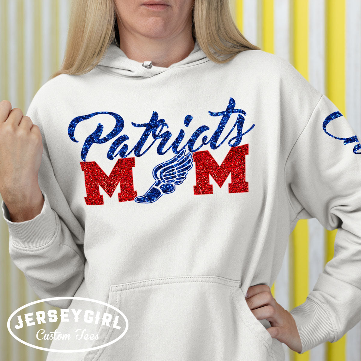 custom track mom sweatshirt