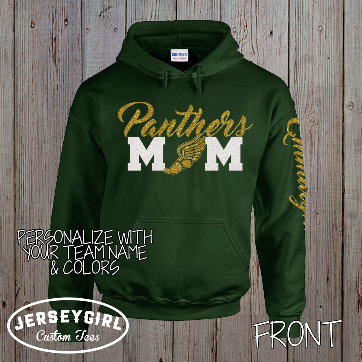custom track mom sweatshirt