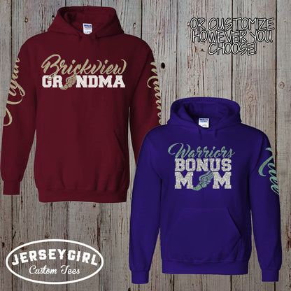 custom track mom sweatshirt