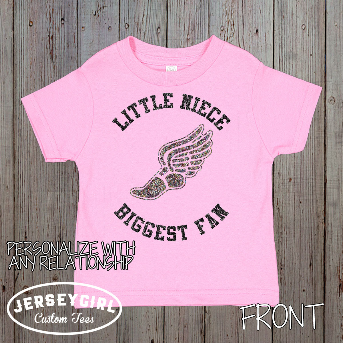 little sister biggest fan track baby bodysuit or toddler shirt