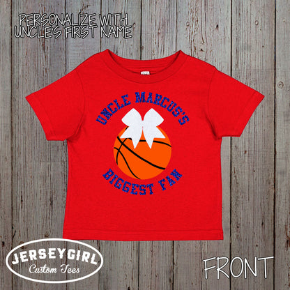 Uncle's biggest fan basketball shirt