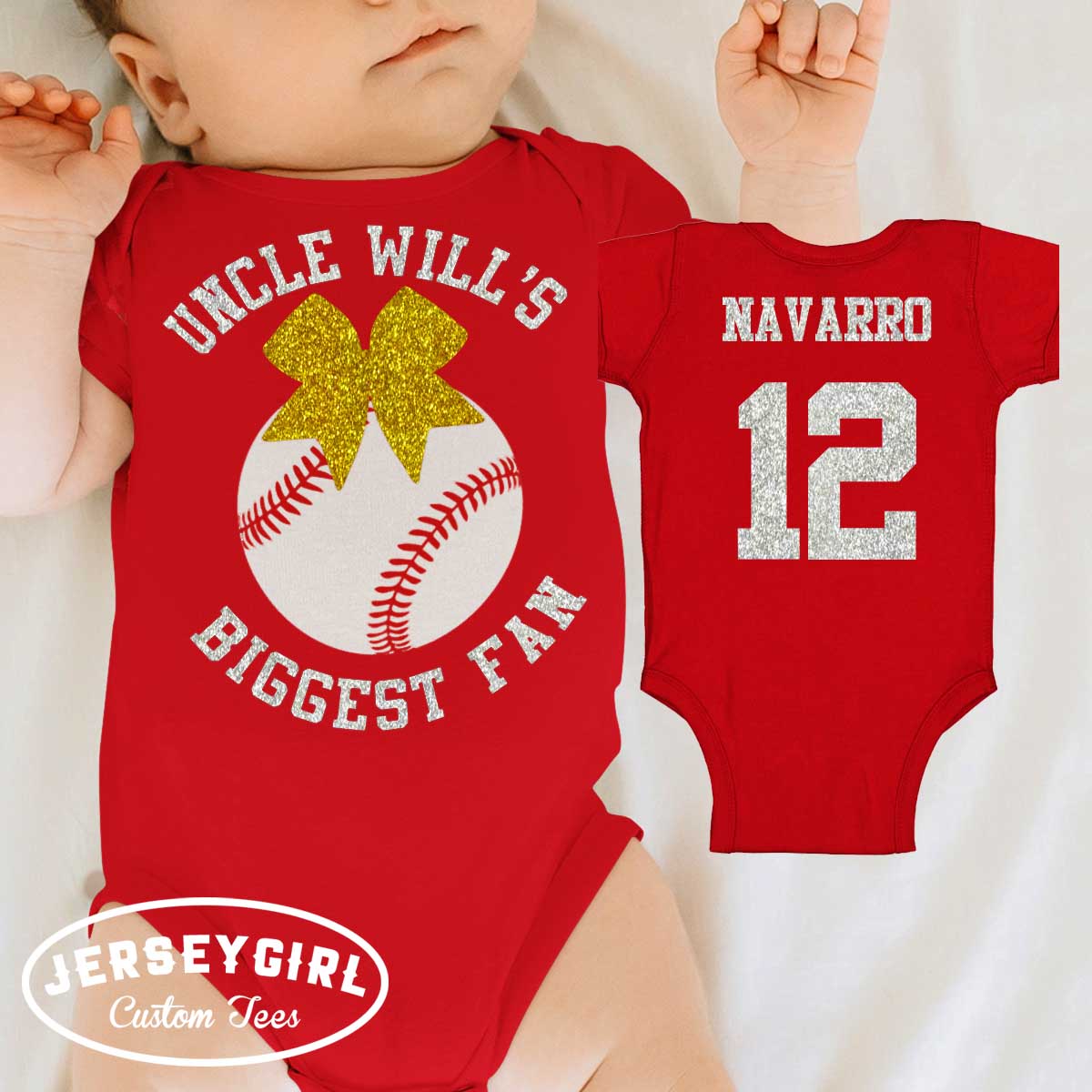 uncle's biggest fan baseball bodysuit / toddler shirt