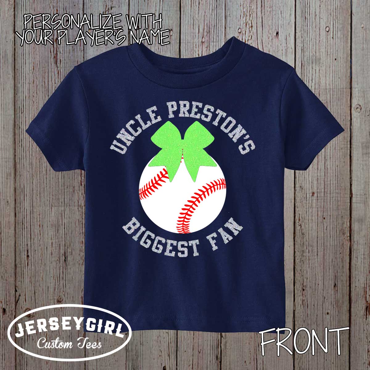 uncle's biggest fan baseball bodysuit / toddler shirt