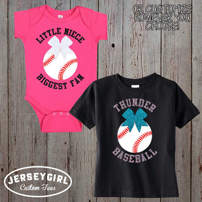 uncle's biggest fan baseball bodysuit / toddler shirt