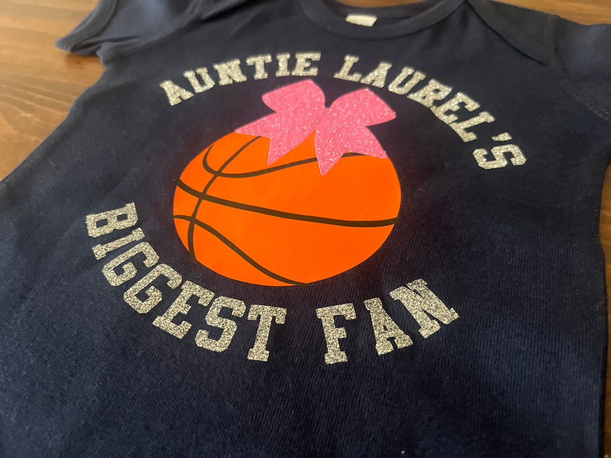 Uncle’s biggest fan basketball bodysuit 