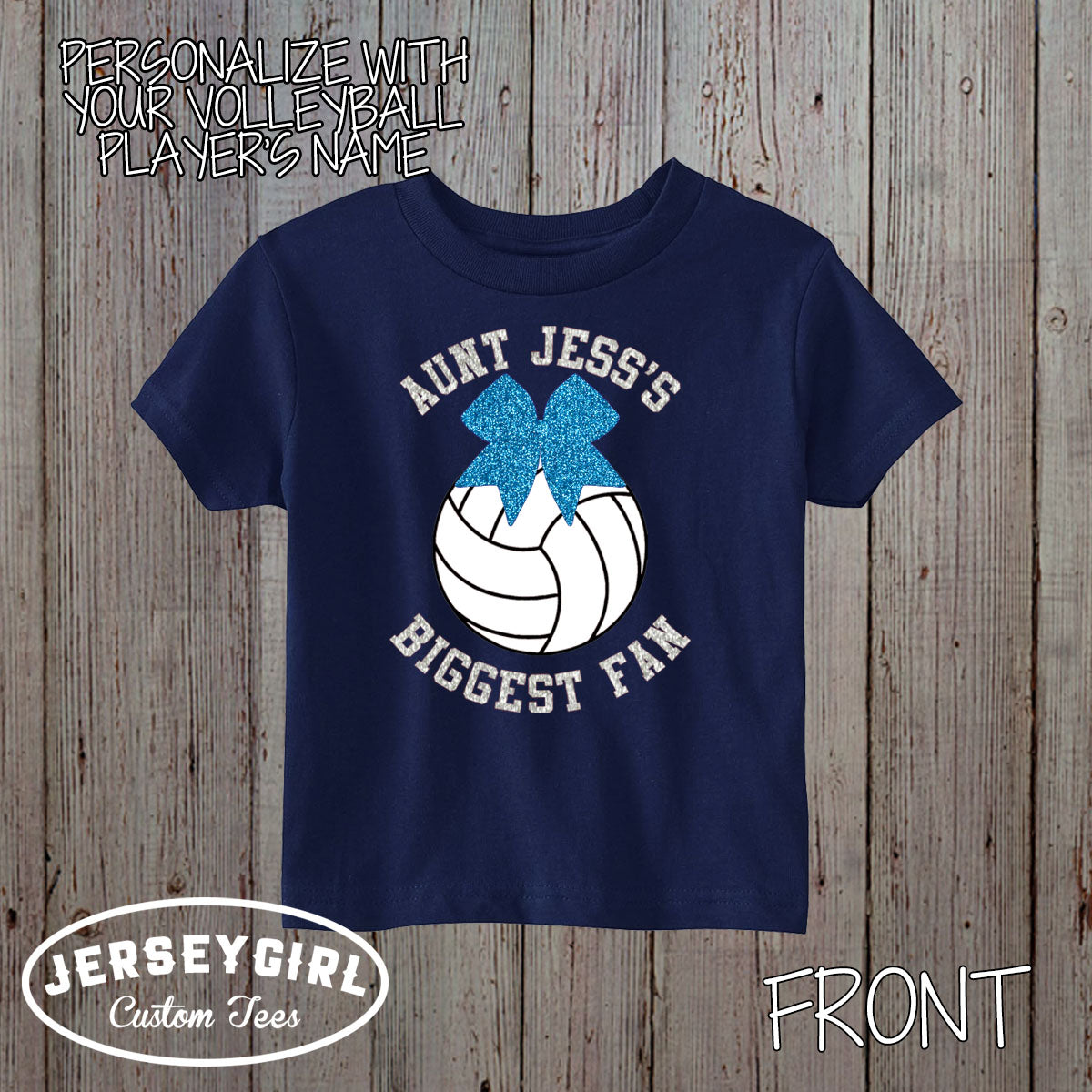 Uncle's Biggest Fan Volleyball Baby Bodysuit / Toddler Shirt
