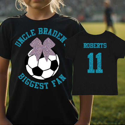 Uncle's Biggest Fan Soccer Baby Bodysuit / Toddler Shirt