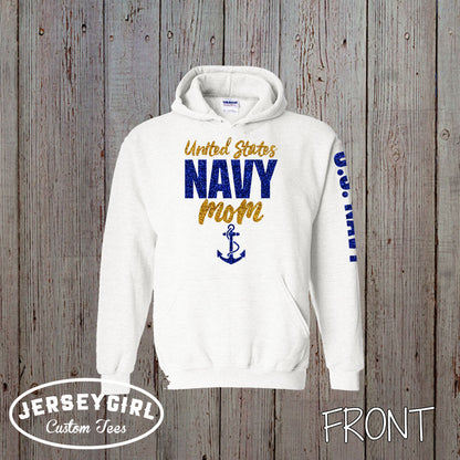 personalized Navy mom sweatshirt
