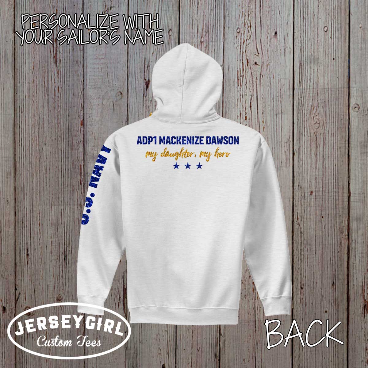 personalized Navy mom sweatshirt
