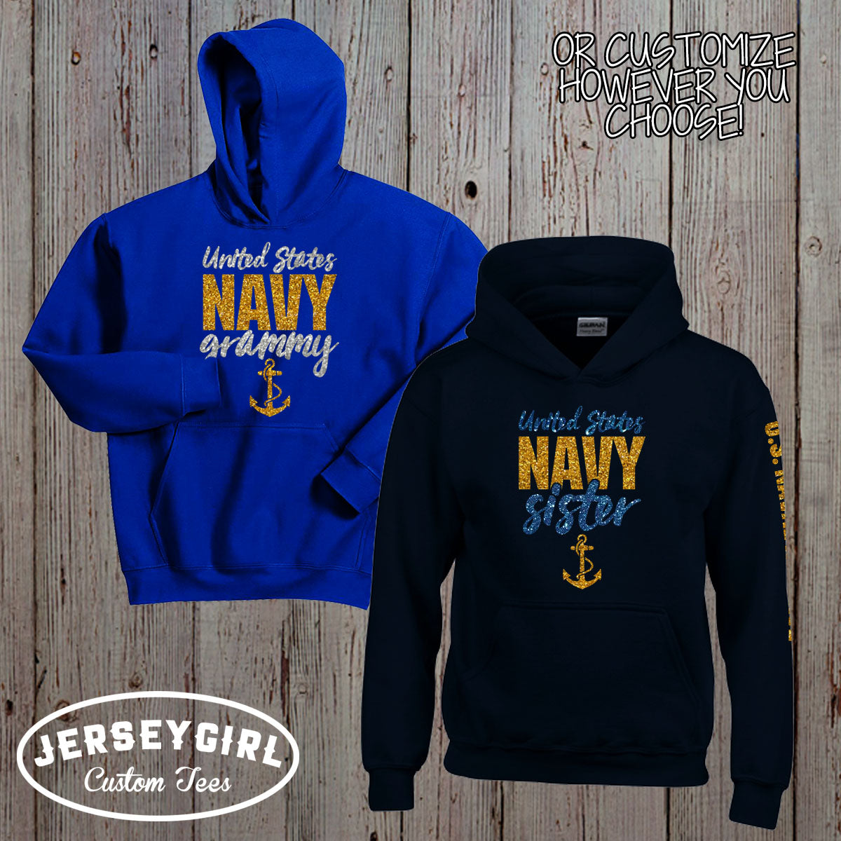 personalized Navy mom sweatshirt