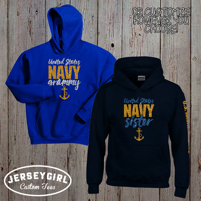 personalized Navy mom sweatshirt