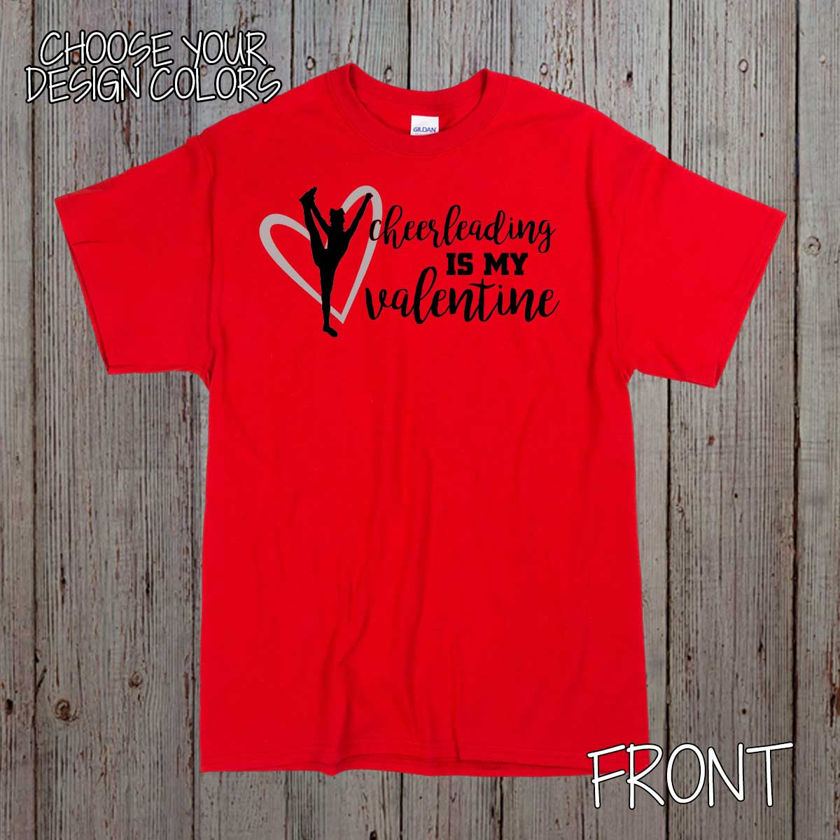 Cheerleading is My Valentine Valentine's Day cheer shirt
