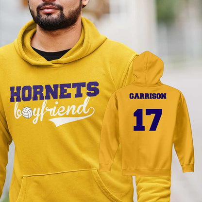custom volleyball boyfriend hoodie