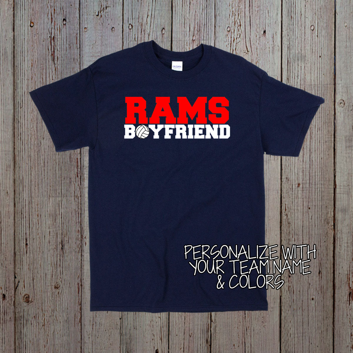 custom volleyball boyfriend shirt
