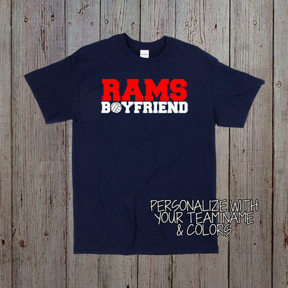 custom volleyball boyfriend shirt