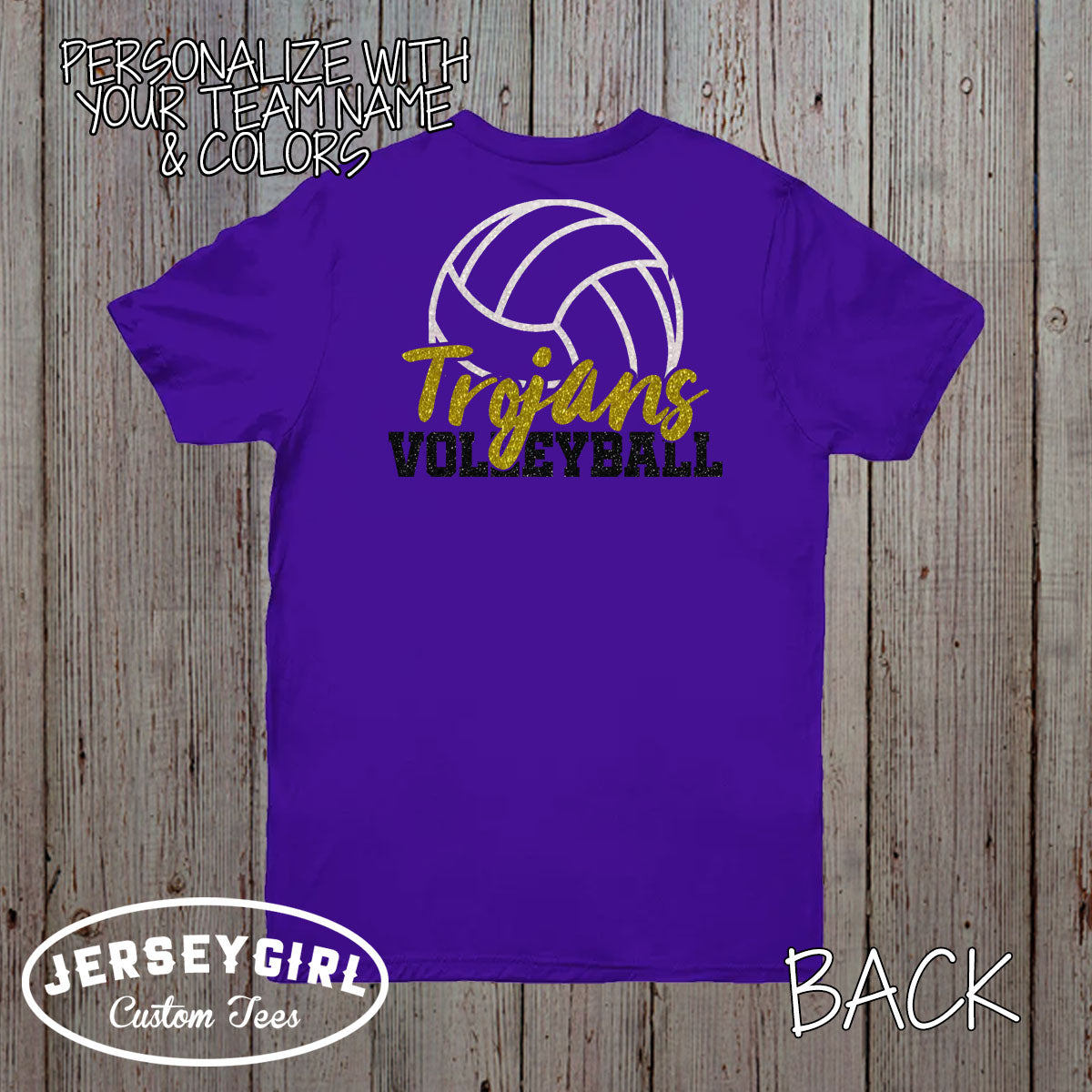 custom glitter volleyball coach shirt