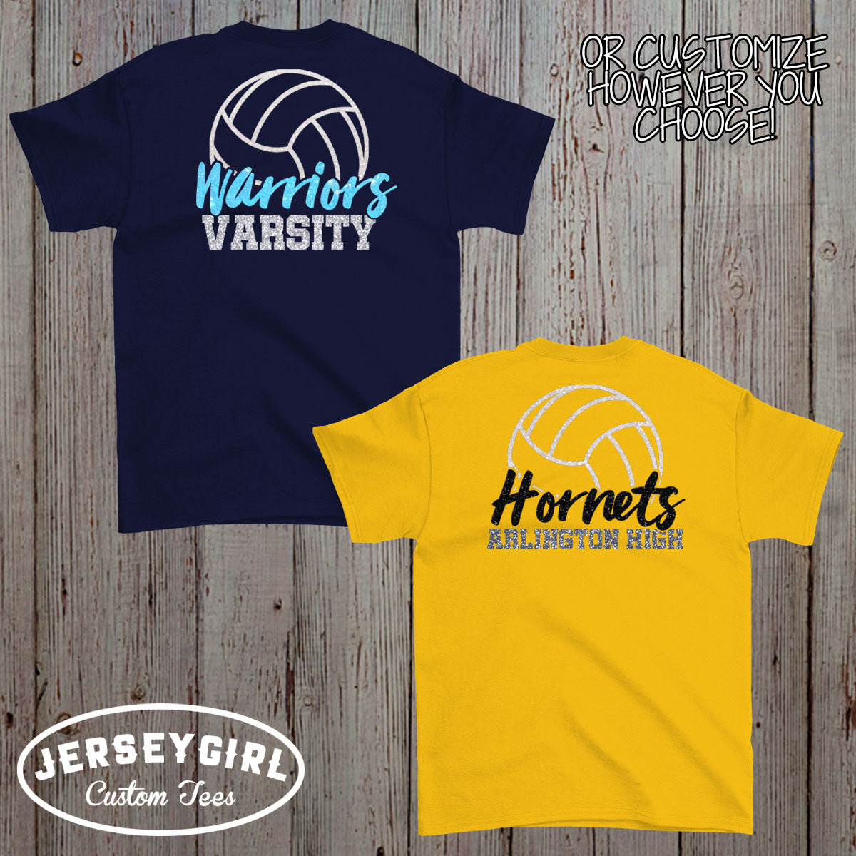 custom glitter volleyball coach shirt