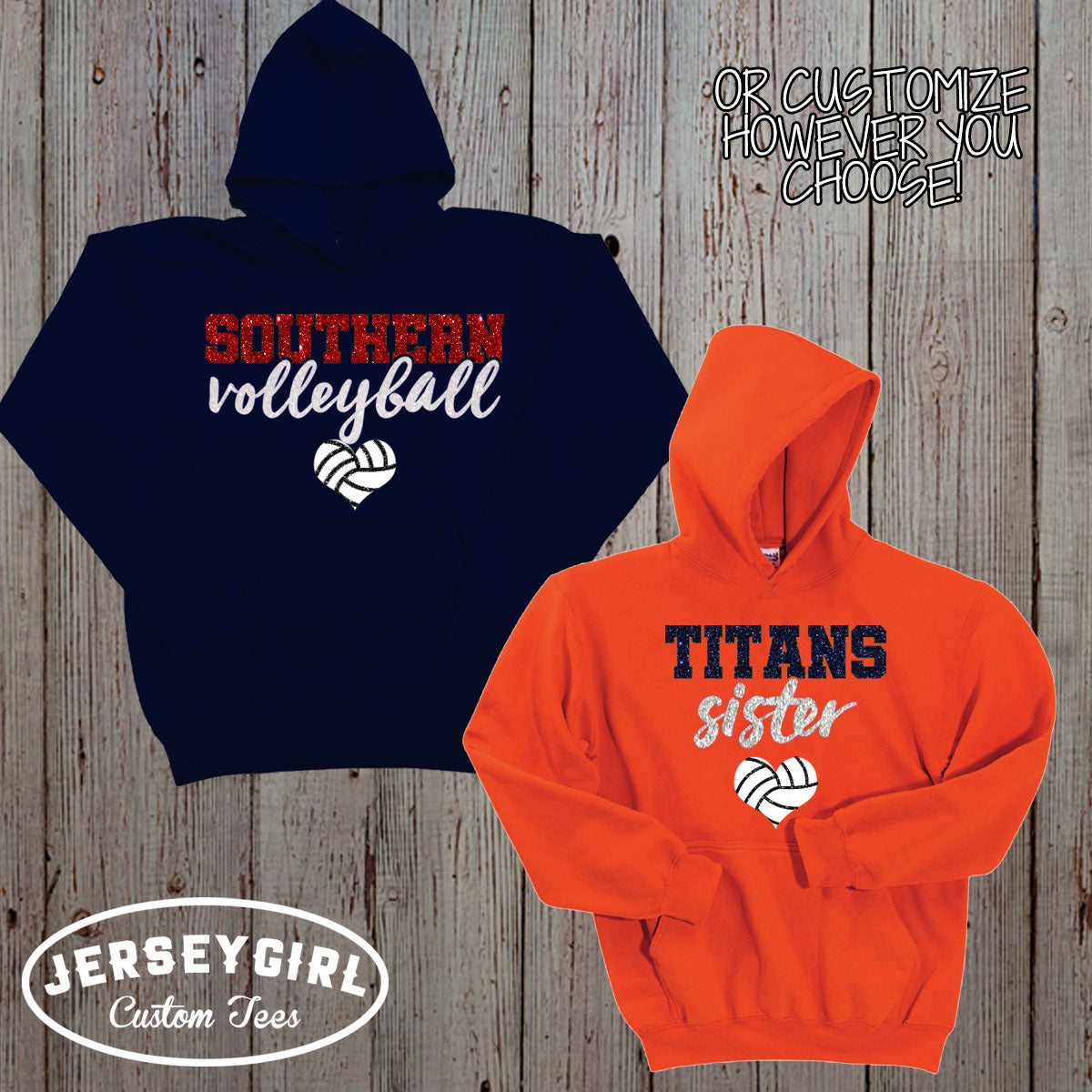 custom volleyball girlfriend hoodie