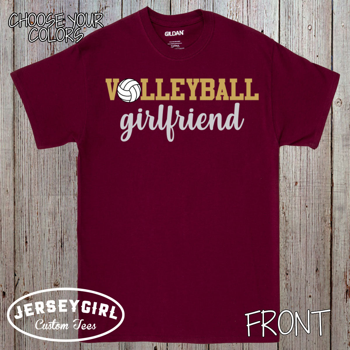 custom volleyball girlfriend shirt