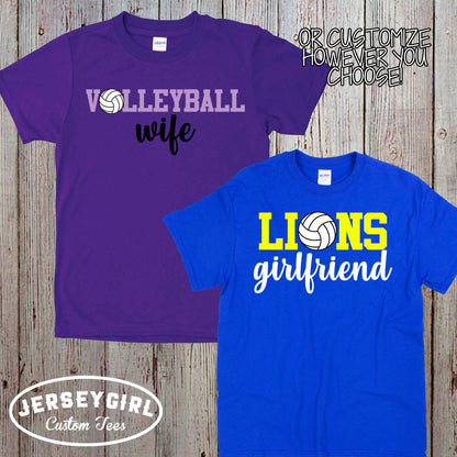 custom volleyball girlfriend shirt