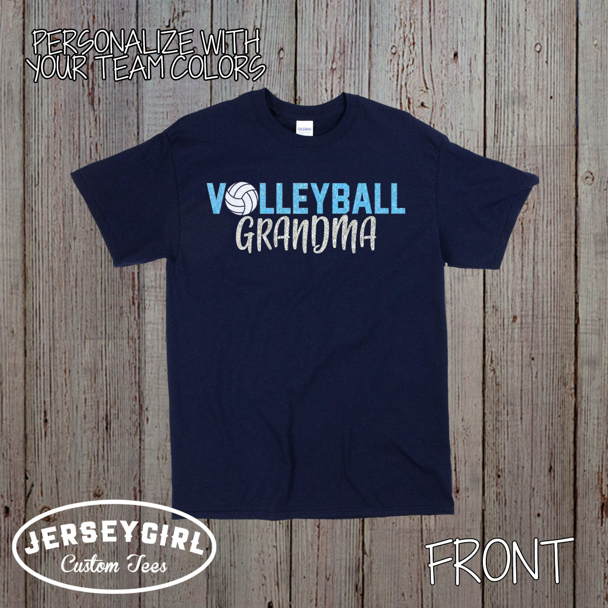 custom volleyball grandma shirt