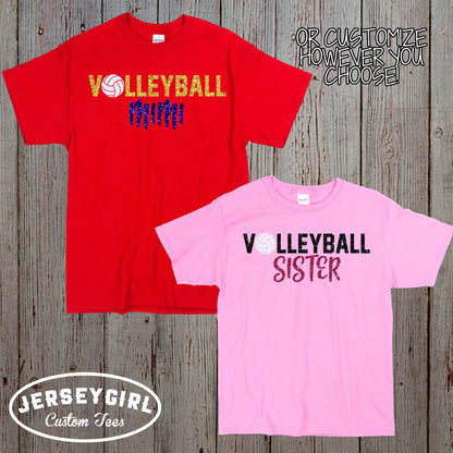custom volleyball grandma shirt