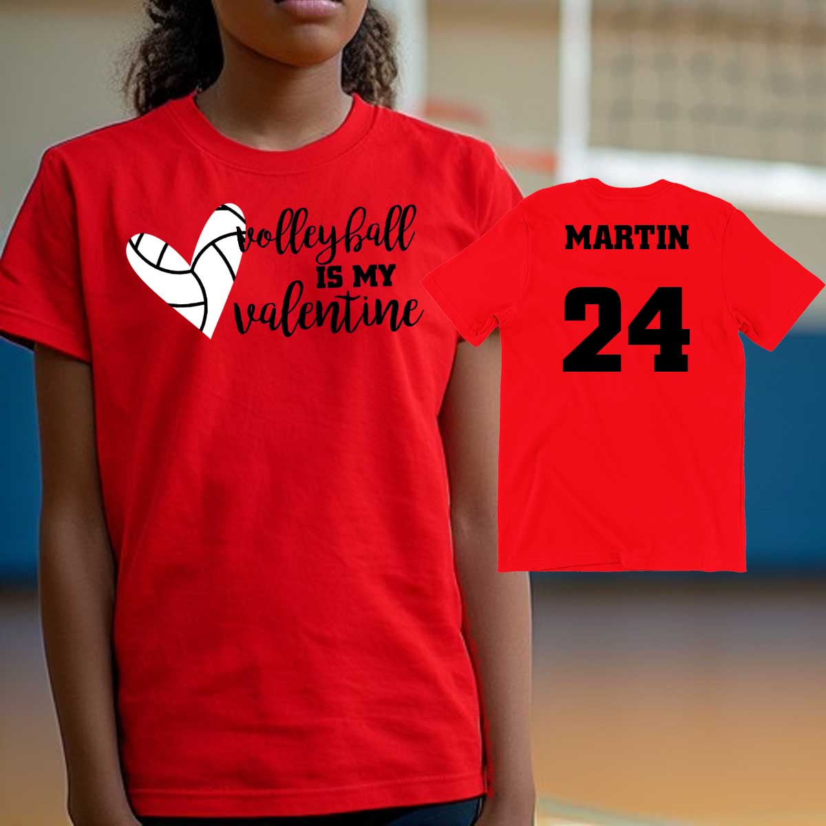 Volleyball is My Valentine shirt
