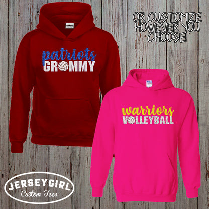 personalized volleyball mom sweatshirt