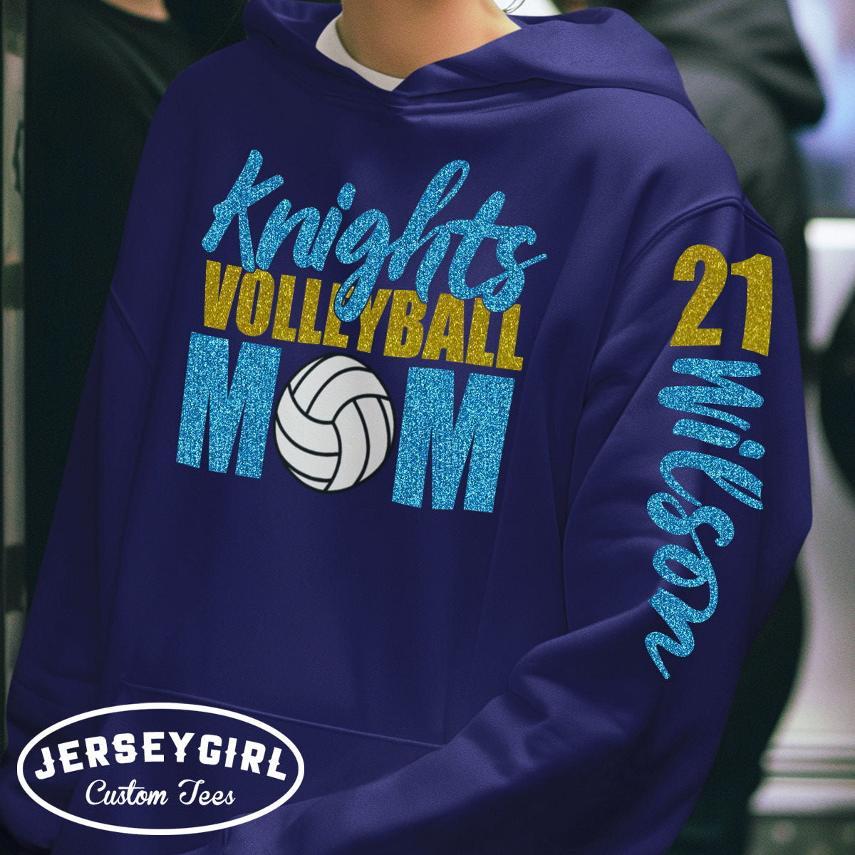 custom volleyball mom sweatshirt