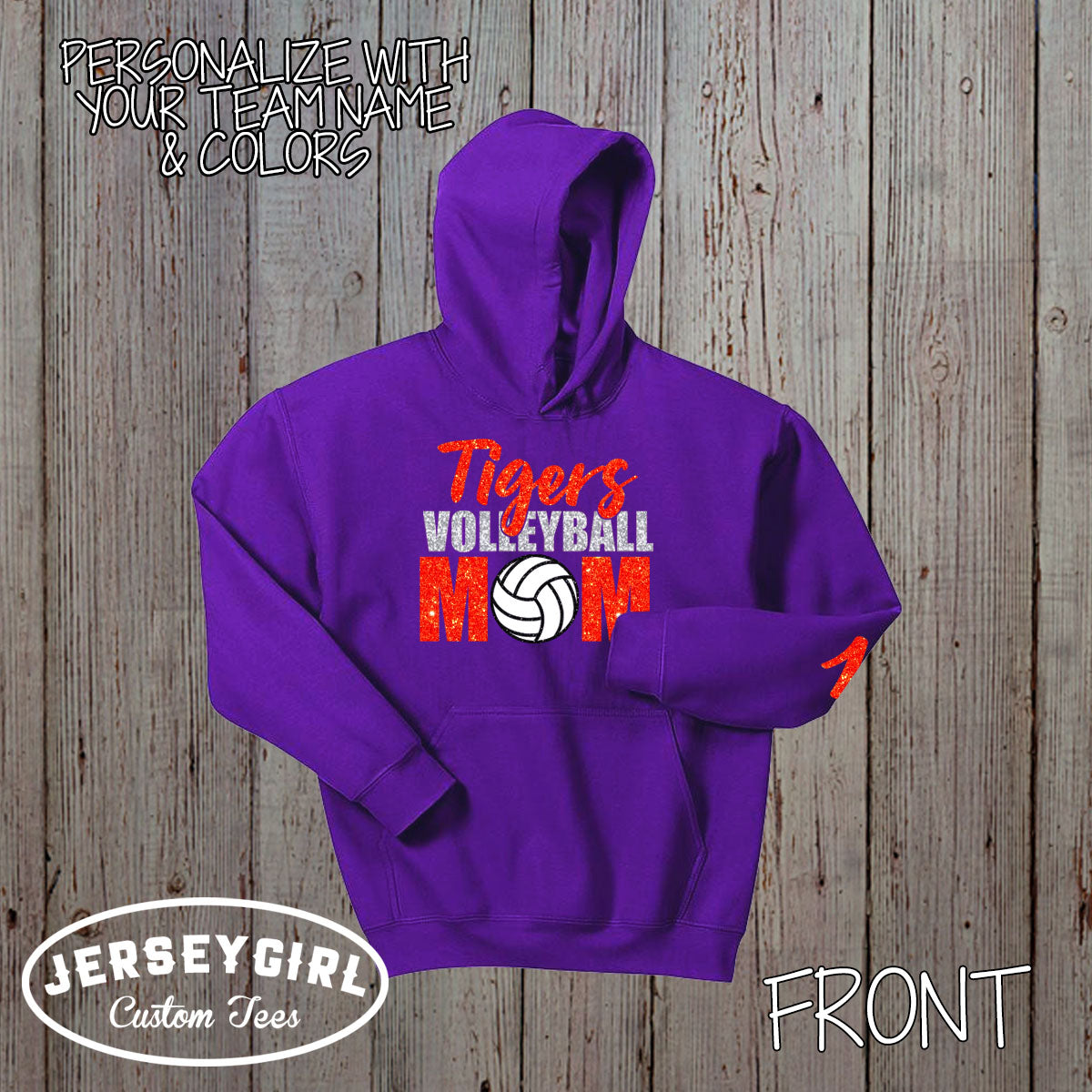 custom volleyball mom sweatshirt