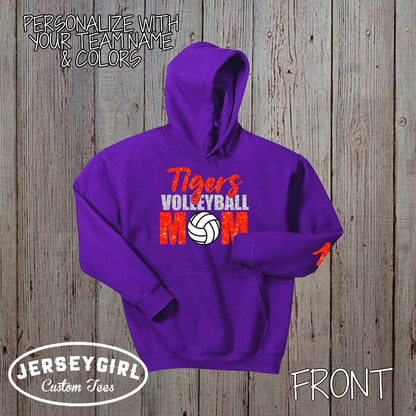custom volleyball mom sweatshirt