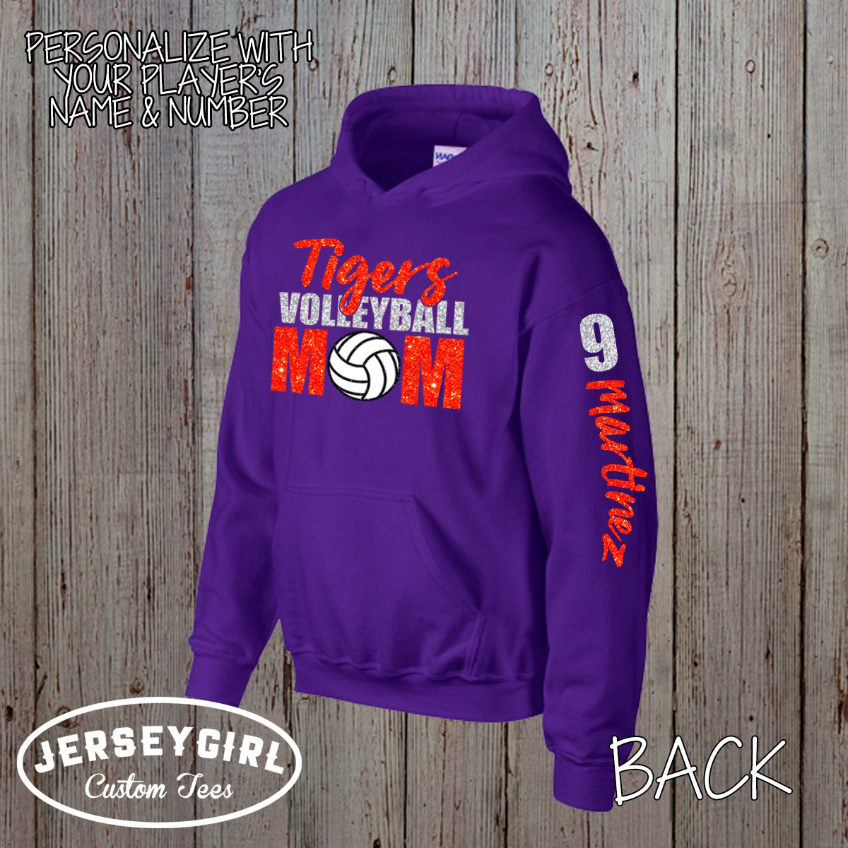 custom volleyball mom sweatshirt