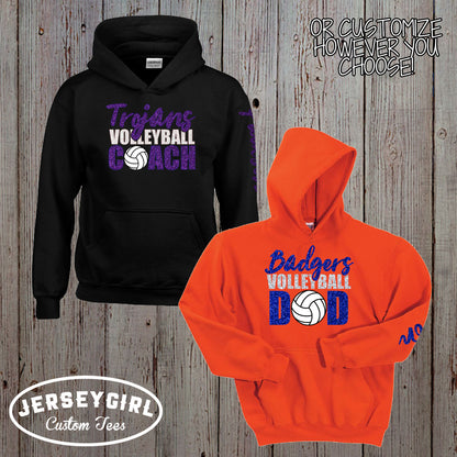 custom volleyball mom sweatshirt