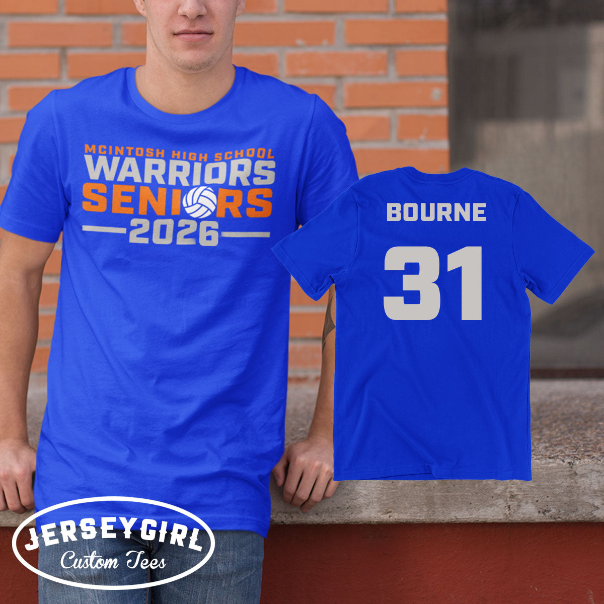 custom volleyball seniors shirt