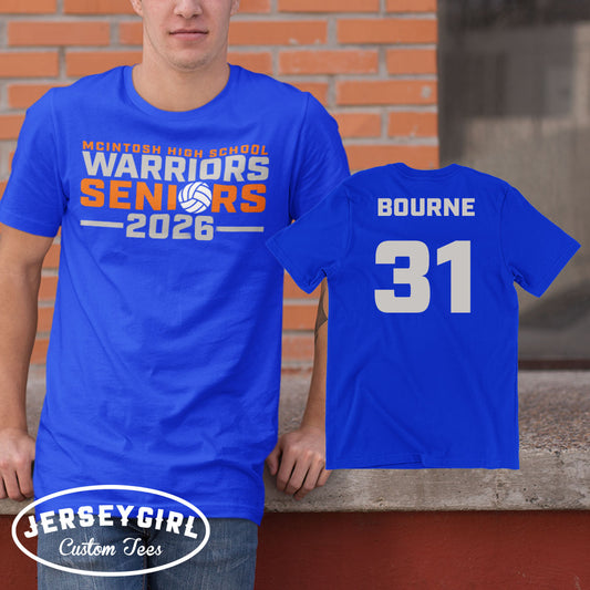 custom volleyball seniors shirt