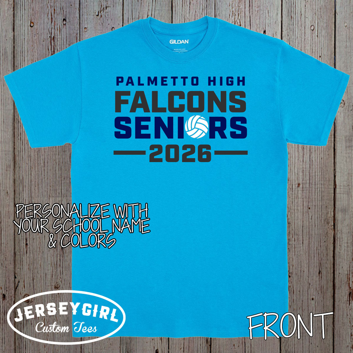 custom volleyball seniors shirt