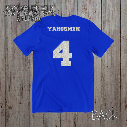 custom water polo mom shirt with name & number
