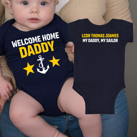 welcome home daddy Navy shirt